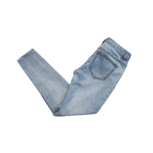 Free People Destroyed Ripped Knee Skinny Jeans  Size: W27 - Picture 5 of 8